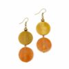 Omala Citrus Sunshine Collection Earrings – Two Discs